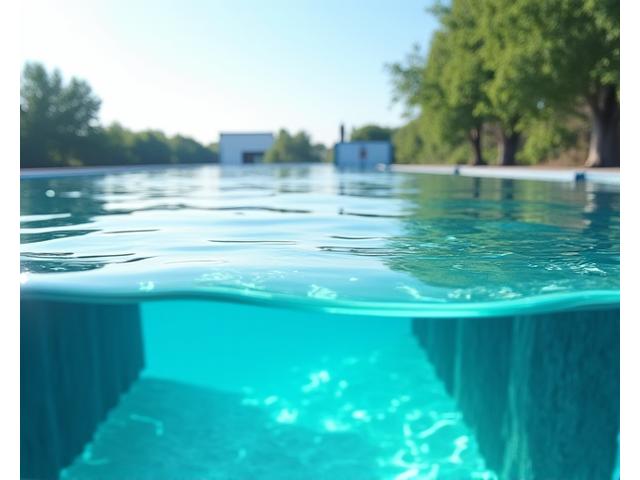 Klares Wasser in einer modernen Aquakultur-Anlage, symbolisiert Reinheit und Nachhaltigkeit