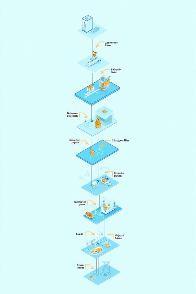 Scrollbare Infografik des RAS-Kreislaufs für Mobilgeräte.